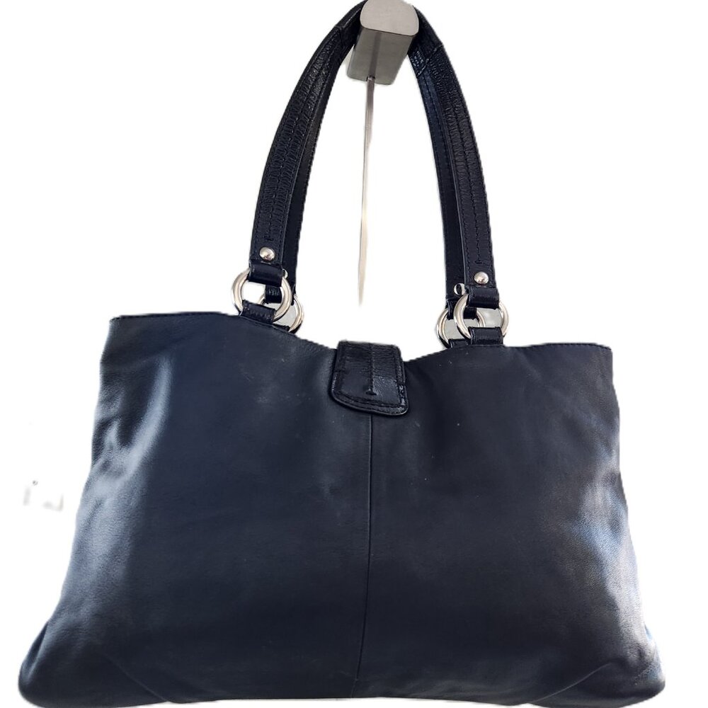 Euc Coach Soho East West Black Leather Shoulder Bag - Picture 3 of 14
